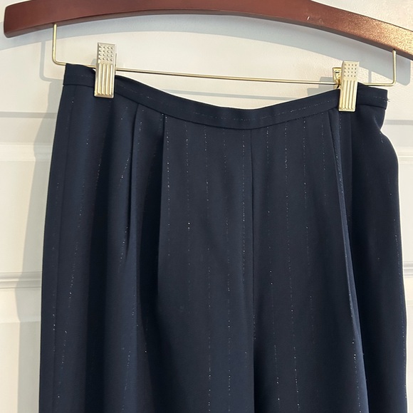 Talbots Vintage Sparkly Dress Pants Blue Size 4 - Picture 2 of 16